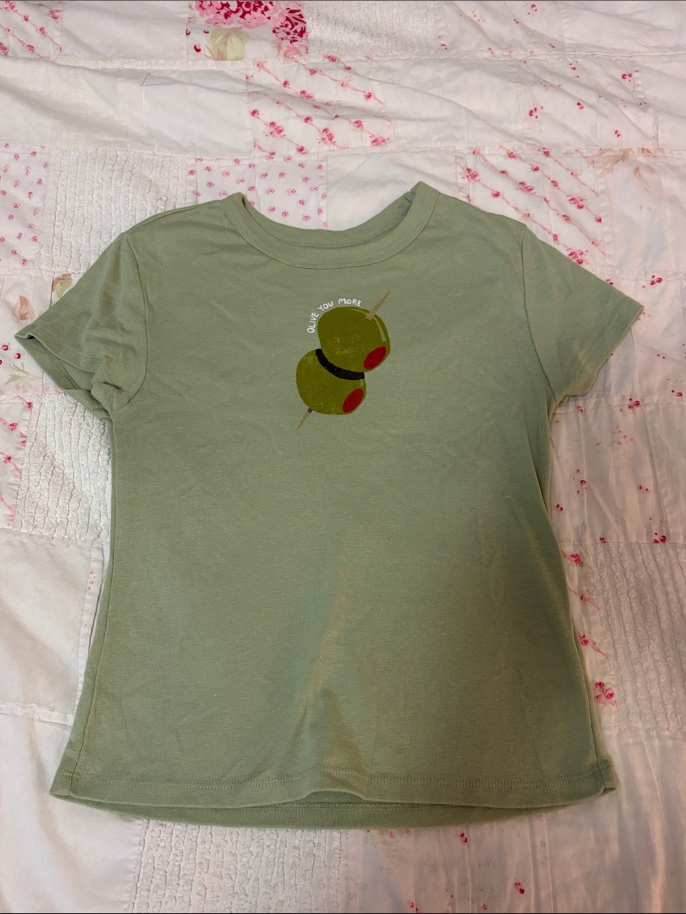 Olive Graphic Tee - Green